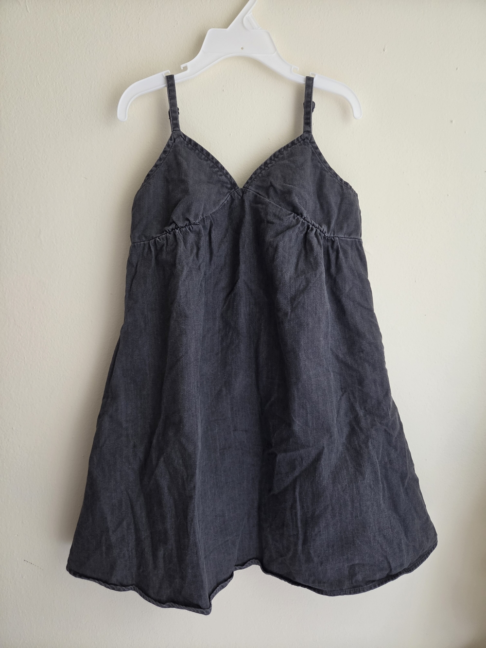 Old Navy Girls Dark Wash Denim Cami Sundress with Pockets - Size M (8)